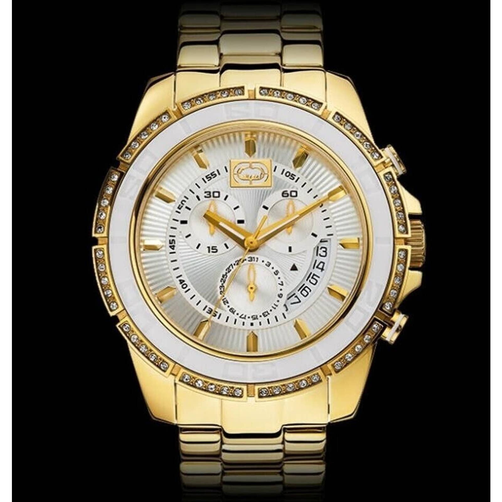 New Men's Marc Ecko Unltd Gold Luxury Palace Men’s E18599g1 Watch